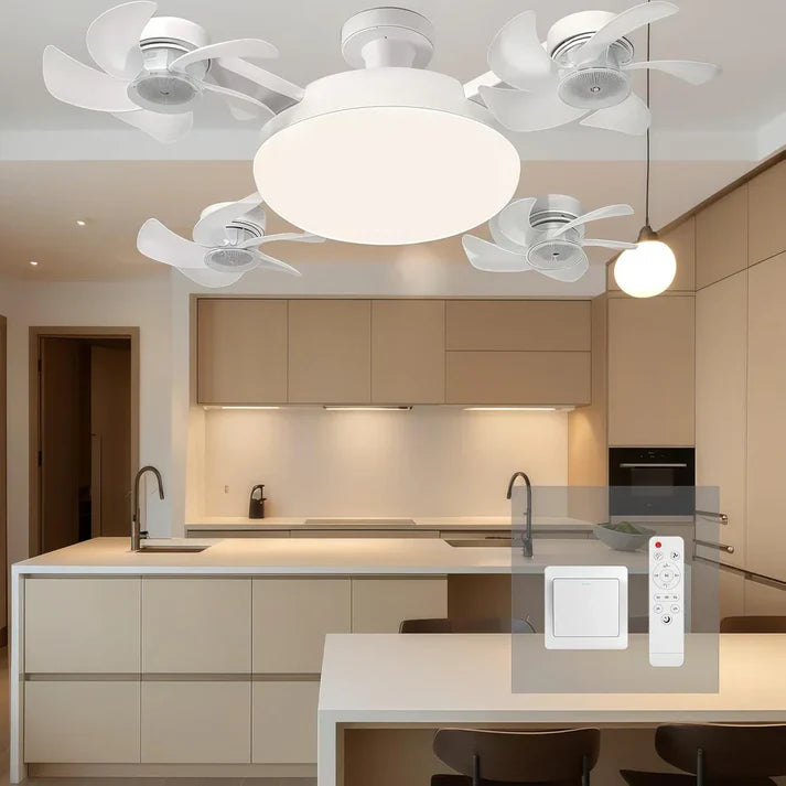 Socket Ceiling Fan with Light & Remote Control