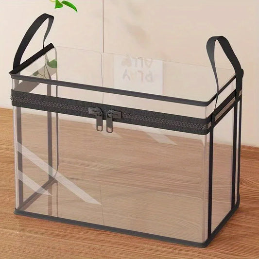 2-Pack Foldable Transparent Storage Boxes