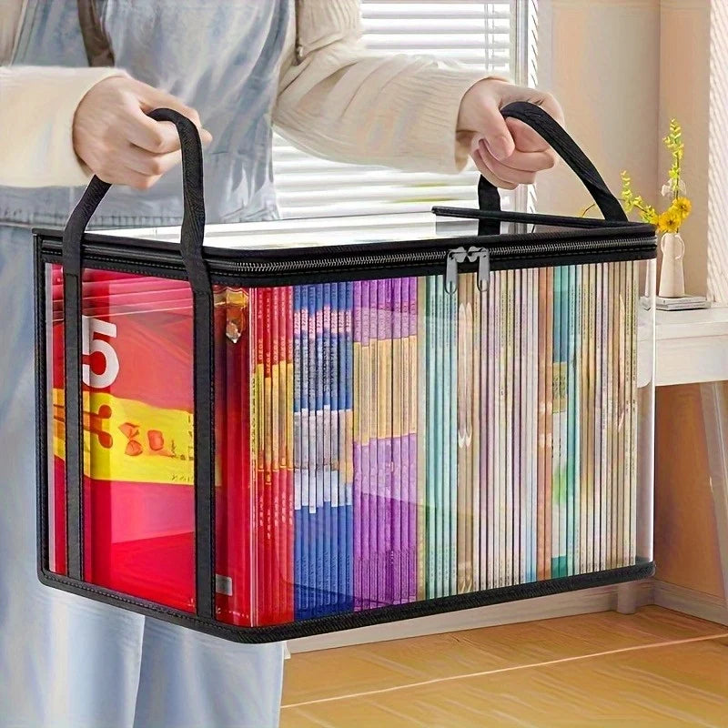2-Pack Foldable Transparent Storage Boxes